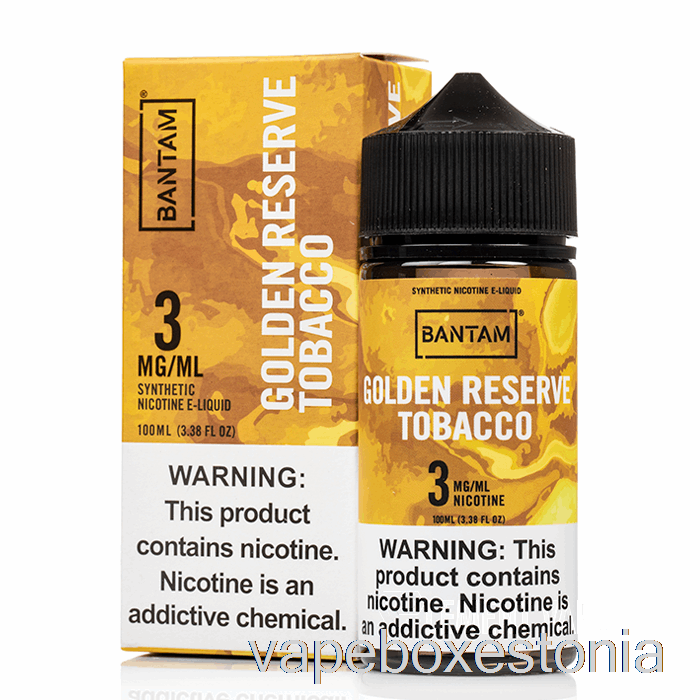 Vape Box Estonia Golden Reserve Tubakas - Bantam Vape - 100ml 0mg